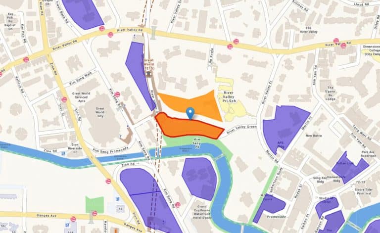 River Modern Location Map